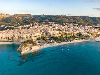 Tropea, Calabria, Italy. Aerial drone view.