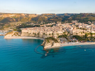 Fototapeta premium Tropea, Calabria, Italy. Aerial drone view.