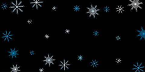 set of snowflakes