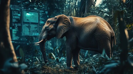 A wildlife monitoring system using AI to detect and alert authorities about illegal poaching activities.