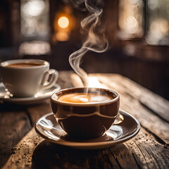  Hot Espresso in a cup