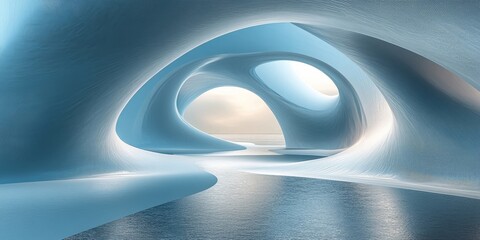 Fototapeta premium 3D Abstract Conceptual Digital Background, Generative AI