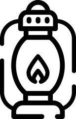 Rounded  stroke PALM TREE  Icon