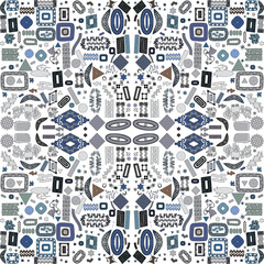 An original pattern for your napkin. Design elements from different styles.