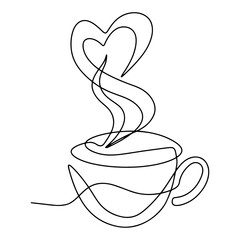 Coffee Icon Vector Line Art Graphic Design Decoration