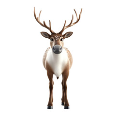 Naklejka premium Animated reindeer character digital art fantasy environment playful concept for kids