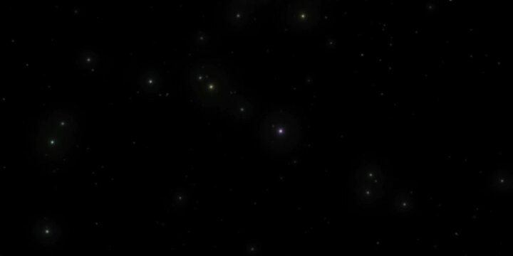 Sparkling particles flickering on a black background. Ideal for festive, celebratory, or abstract video effects and overlays.