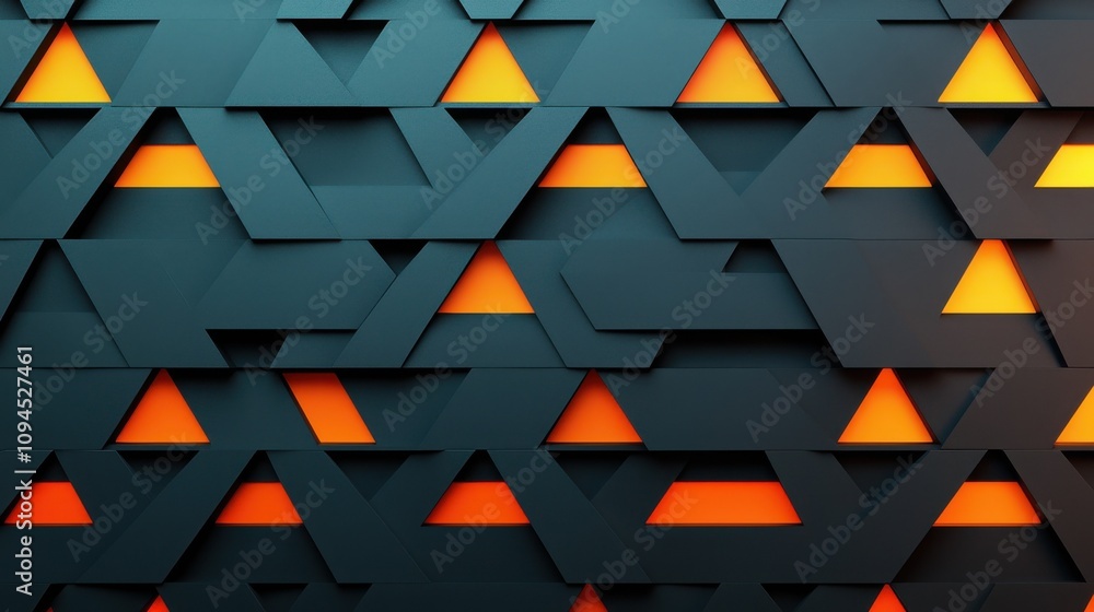 Aufkleber dynamic geometric pattern digital design abstract art modern close-up visual impact