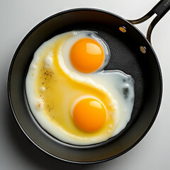 Yin and Yang symbol in shape of fried eggs | Illustrated philosophy