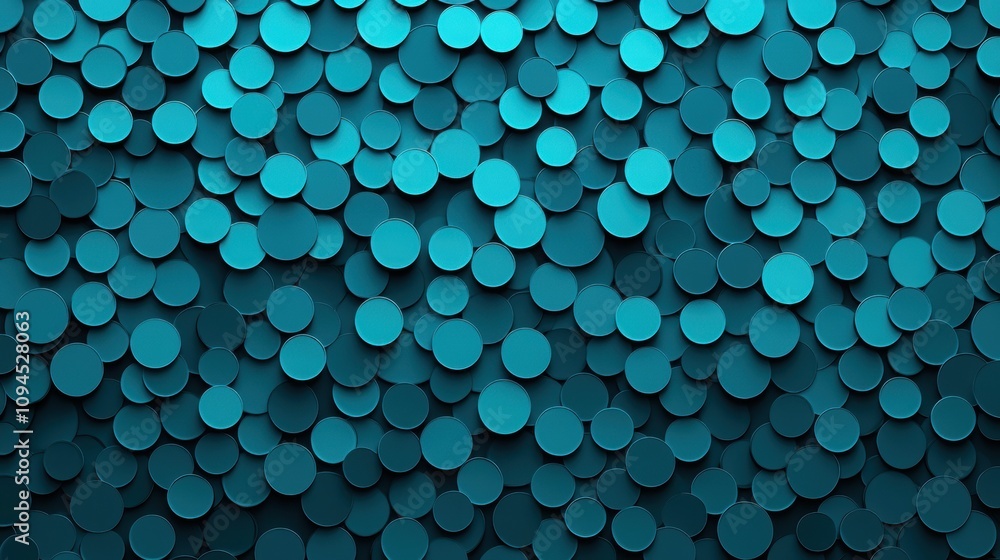Poster dynamic circular patterns abstract background digital art vibrant environment close-up view visual c