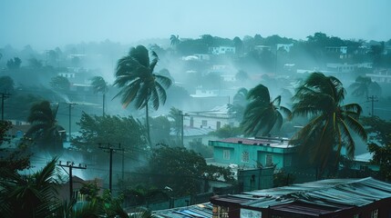High Winds Unleash Chaos on Coastal Homes Amidst a Ferocious Hurricane Threat