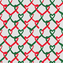 Fototapeta premium heart shaped chain