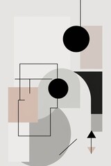 Modern Minimalist Geometric Shapes: Simple and Elegant Abstract Design