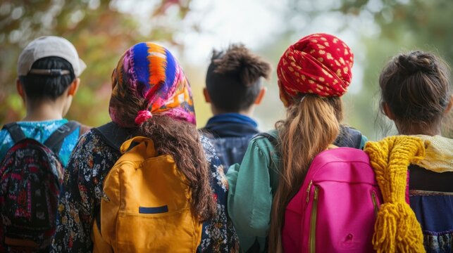 Cultural assimilation and immigrant integration, Symbolizing diversity in multicultural societies, photography style