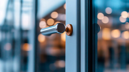 The minimalist office design features clean pastel hues of blue and green blend with white calm and innovation.