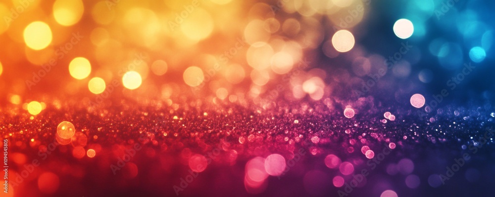 Aufkleber Colorful glitter background with beautiful bokeh creating festive atmosphere