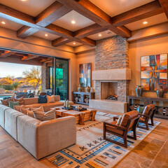A luxury living room in arizona
