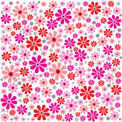 Valentine's day card with flowers design