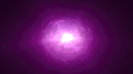 A vivid purple sphere of light radiates from the center, creating a captivating abstract design. Ideal for creative, spiritual, or energy-focused visuals