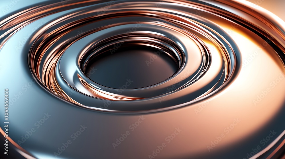 Poster A swirling metallic texture creating a dynamic visual effect.