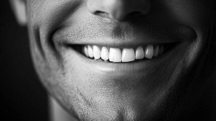 Close up shot of a beautiful smile, very white teeth, close up photo of a very white smile