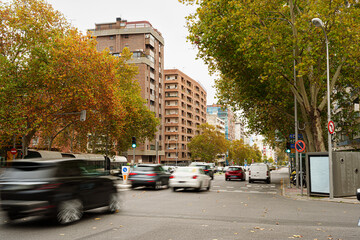 Traffic in Madrid Chamart&iacute;n