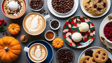 Fototapeta premium Food and Beverages Modern food photography setups.