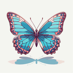 butterfly on a white background