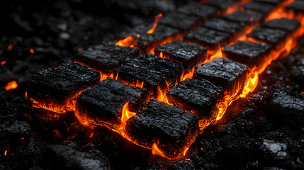 Burning Embers Abstract Background Image