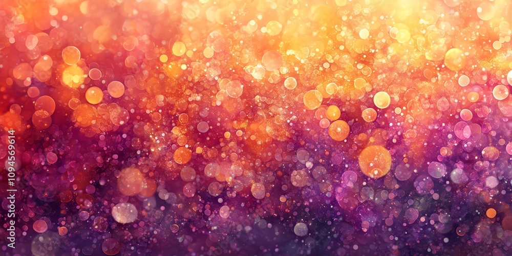 Poster a vibrant, abstract background featuring colorful bokeh lights and gradients.