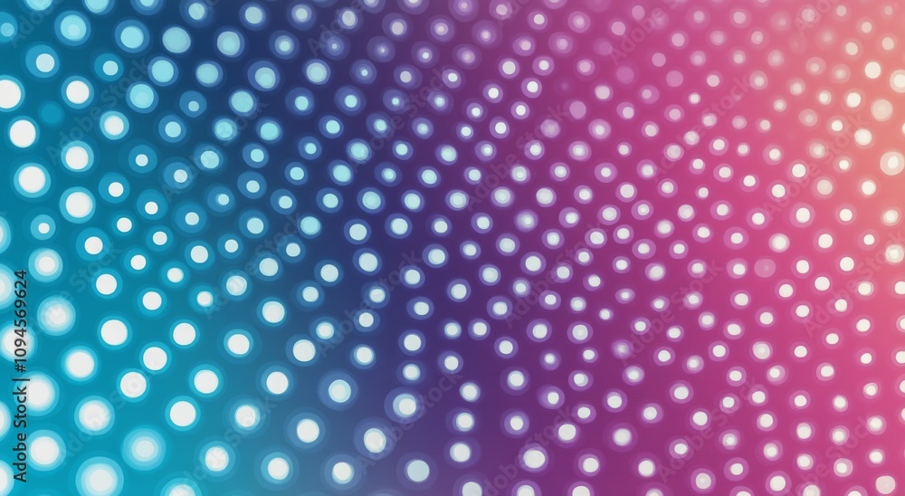 Poster colorful swirling patterns with bright dots in the background create a vibrant visual effect