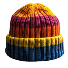  Colorful  Cuffed christmas beanie isolated on transparent&nbsp;background
