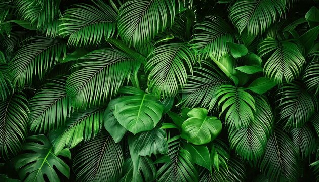 Feuillage de jungle luxuriant