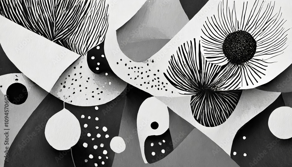 Poster dynamic abstract background featuring a collage of black-and-white faces with vibrant color elements