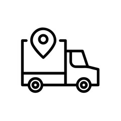 Truck icon symbol vector image illustration
