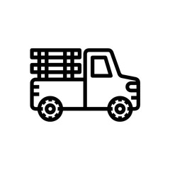 Truck icon symbol vector image illustration
