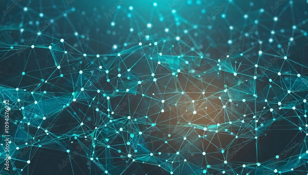 Poster abstract digital background for technology and neural networks: a versatile visual asset ideal for a