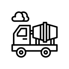 Truck icon symbol vector image illustration