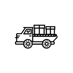 Truck icon symbol vector image illustration
