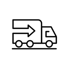 Truck icon symbol vector image illustration
