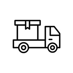 Truck icon symbol vector image illustration
