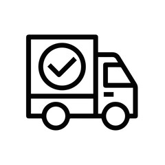 Truck icon symbol vector image illustration
