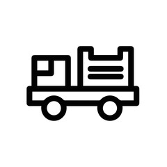 Truck icon symbol vector image illustration
