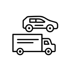 Truck icon symbol vector image illustration
