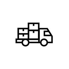 Truck icon symbol vector image illustration
