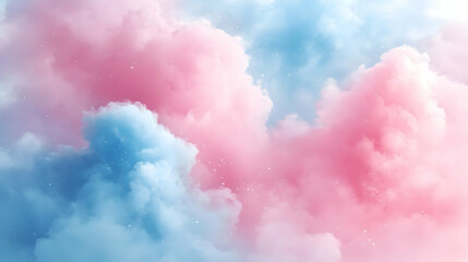 Naklejka premium Pink and Blue Abstract Cloud Background