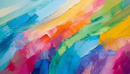 Obraz premium Dynamic Abstract Multicolored Painting Wallpaper Featuring Contemporary Art Texture, a Unique Blend of Vibrant Colors and Bold Patterns for Artistic Wall Design or Digital Backgrounds.