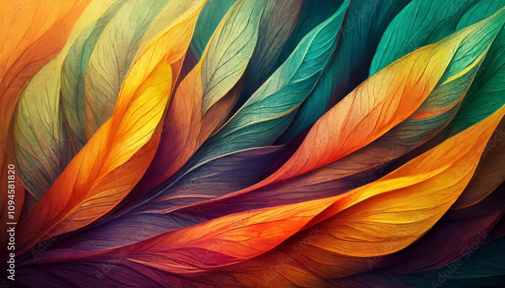 Poster abstract organic lines with flowing curves and subtle gradients as wallpaper texture background in m