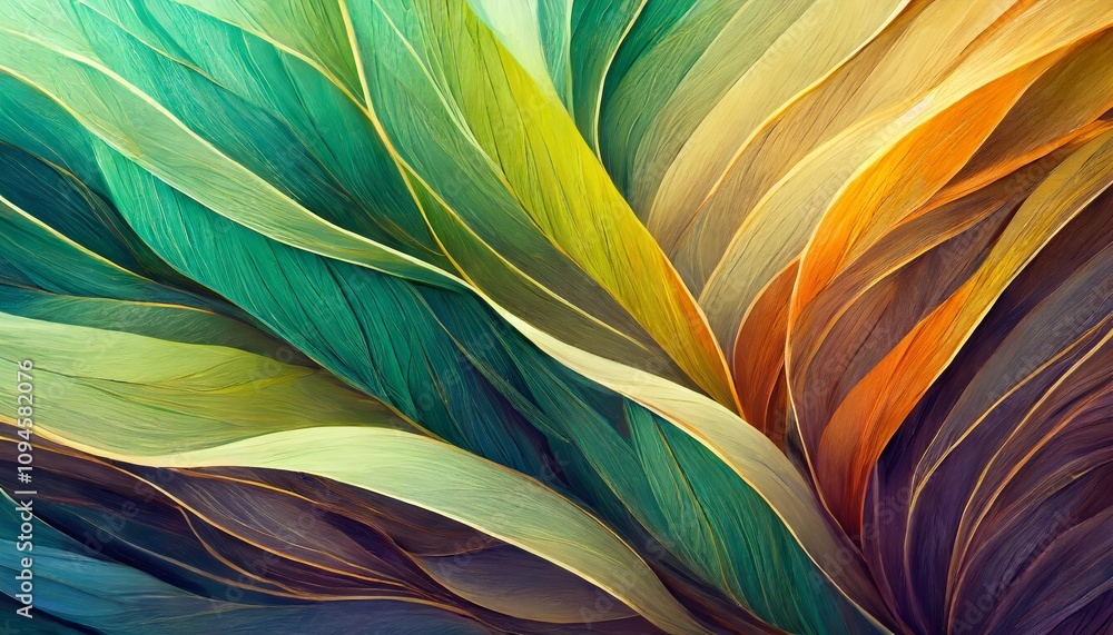 Poster mesmerizing abstract organic lines in harmonious patterns create a sophisticated wallpaper texture b