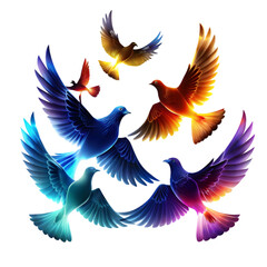 Obraz premium dove with wings